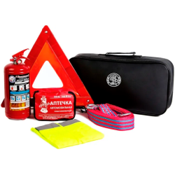 Автомобильный набор с белой вышивкой 